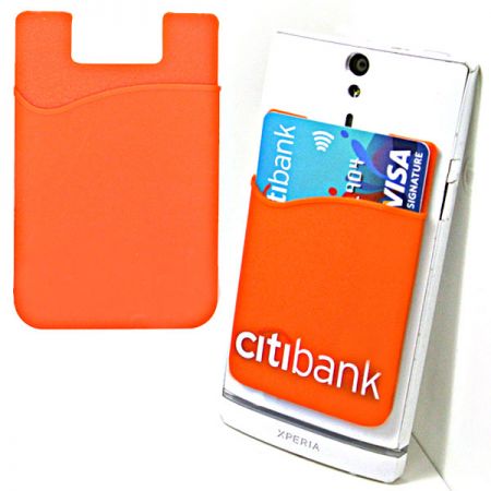 Silicone Phone Card Holder - Mobile Card Holder