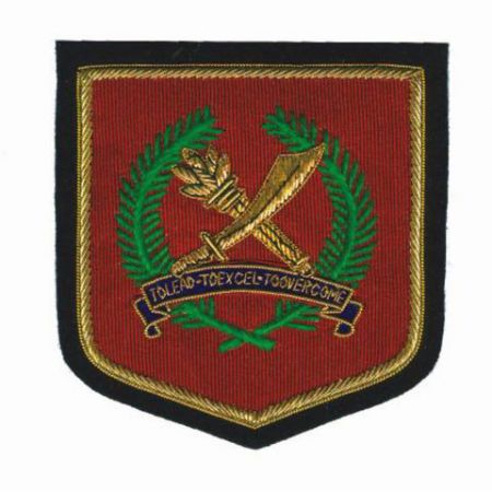 Custom Bullion wire Embroidered Patches