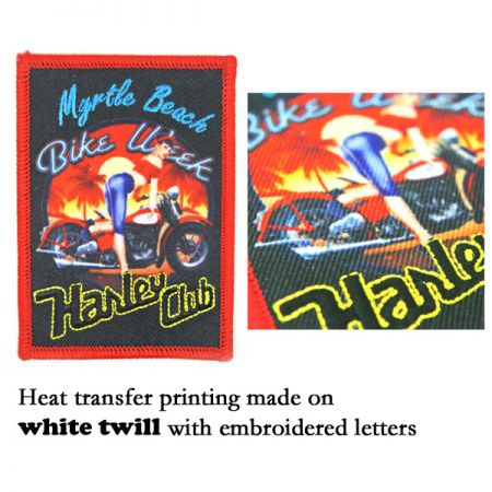 Embroidery Dye Sublimation Patches - Custom Made Heat Transfer Printing Patches