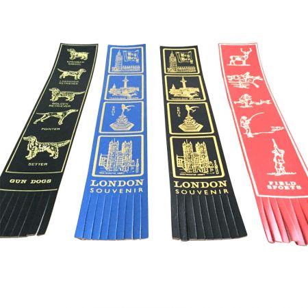 leather bookmarks with tassel