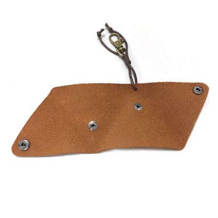 leather flat triangle coin pouch