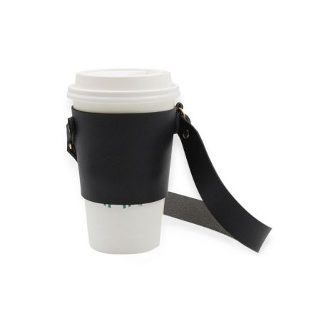 leather coffee cup sleeve