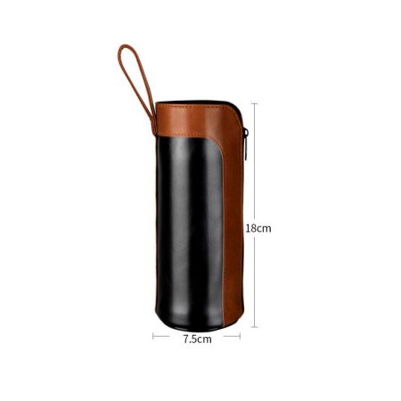 leather thermos bottle sleeve