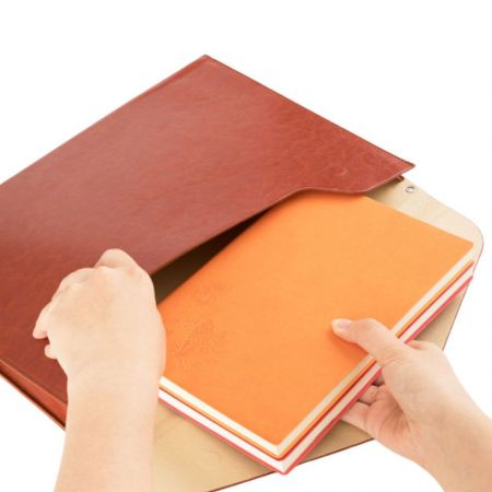 leather folder portfolio