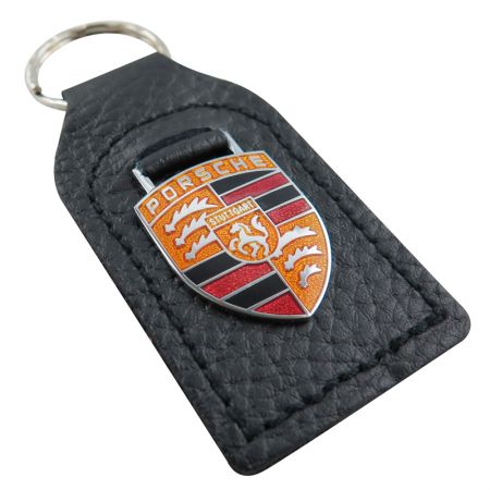 Car Brand Leather Key Chains - Car Porsche Leather Keychains