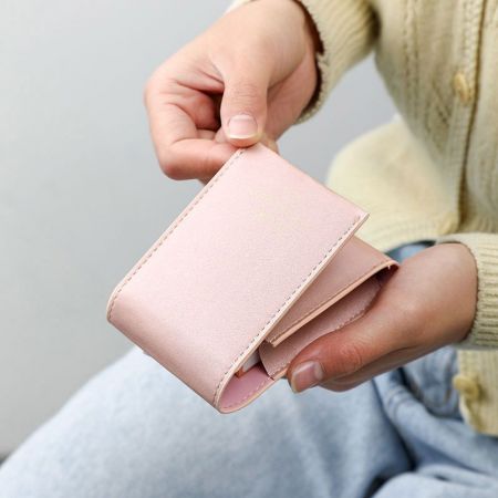 Leather Lipstick Pouch with Mirror