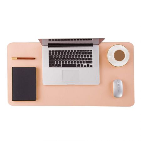 pink PVC table mat with cord backing