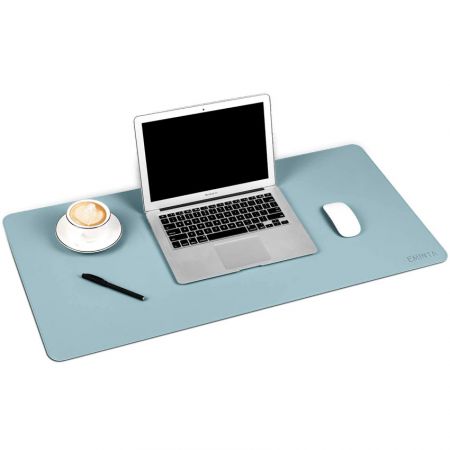 large light blue computer PVC table mat