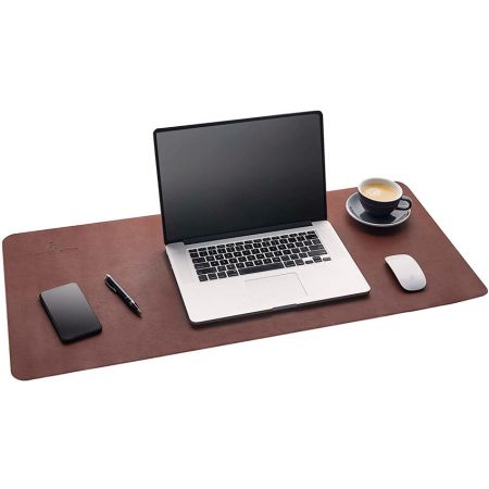 large brown computer PVC table mat