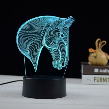 Horse 3D acrylic night lamp