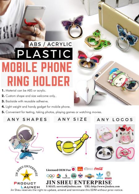 Plastic Phone Ring Holder - Plastic phone Ring Holder