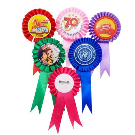 Ленты Розочки - Наградные значки с розеткой и индивидуальным логотипом