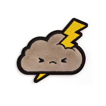 plush patch in thunder design