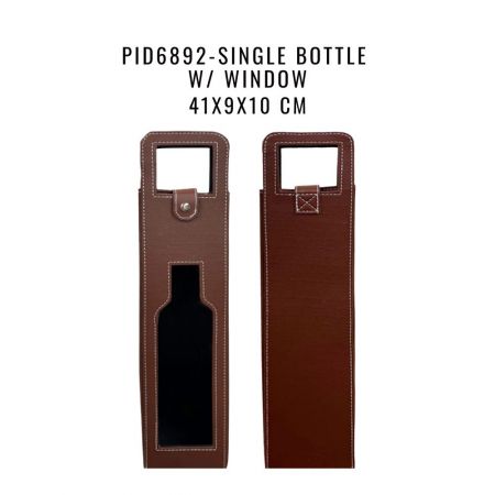 leather wine bottle bags