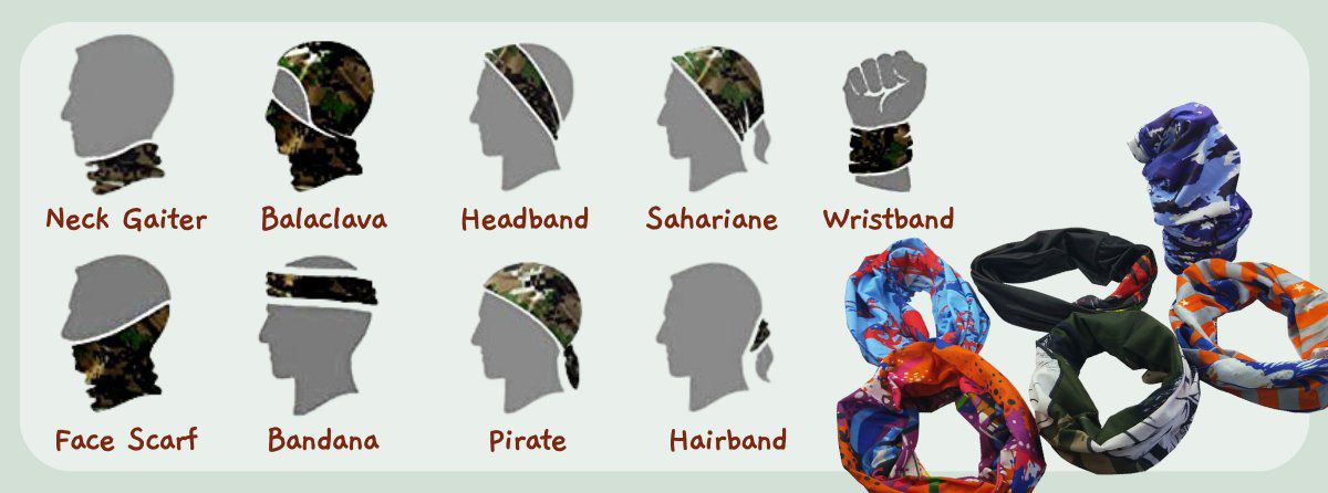 Ways to Wear a Multi Functional Seamless Headwear
