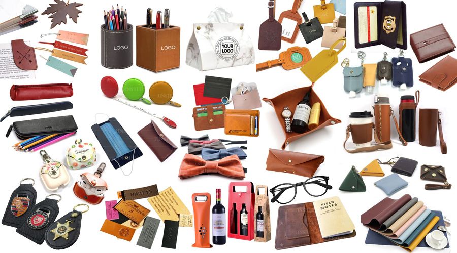 different applications for leather products