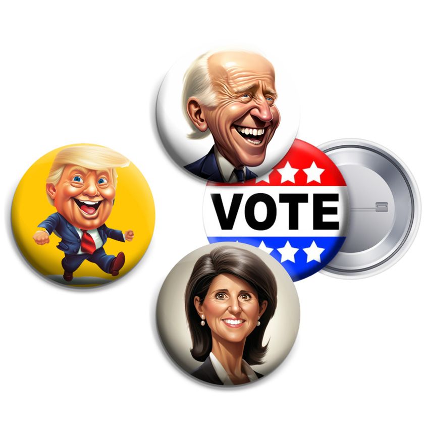 Custom Political Buttons | Promotional Products & Items Manufacturing ...