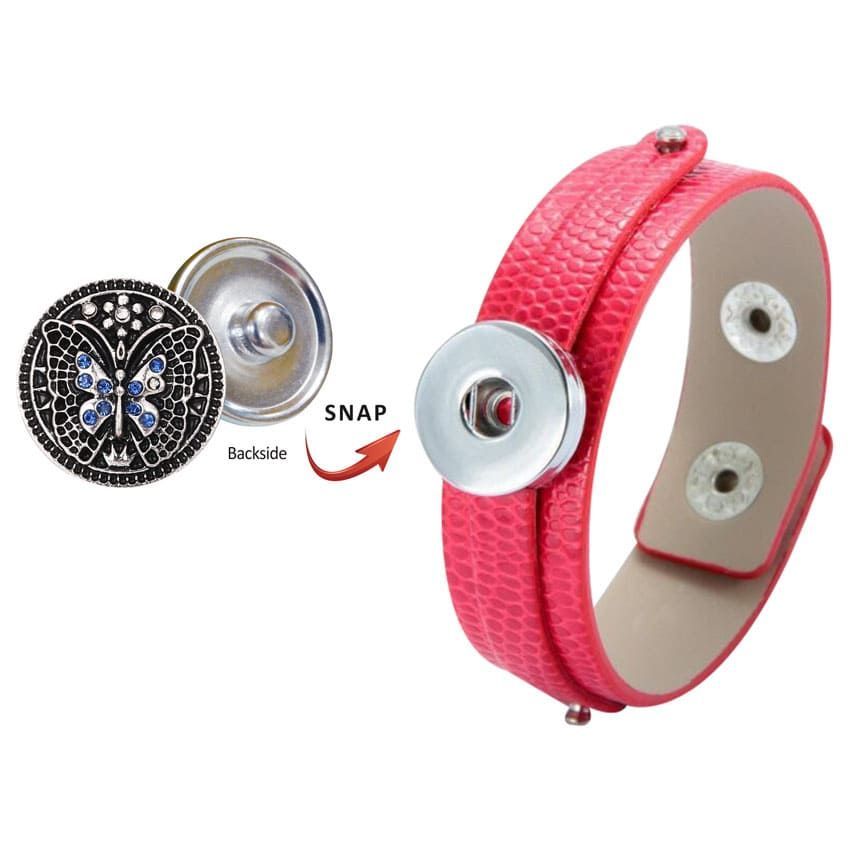 Leather Snap Bracelet + Snap Buttons Promotional Products Supplier