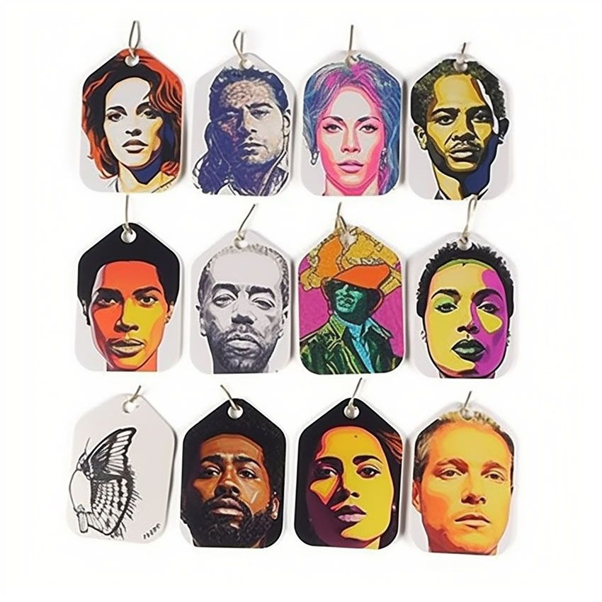 Face Air Fresheners custom face air fresheners Keychain & Enamel