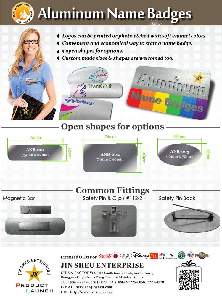 Custom name tags with logo custom made name badges