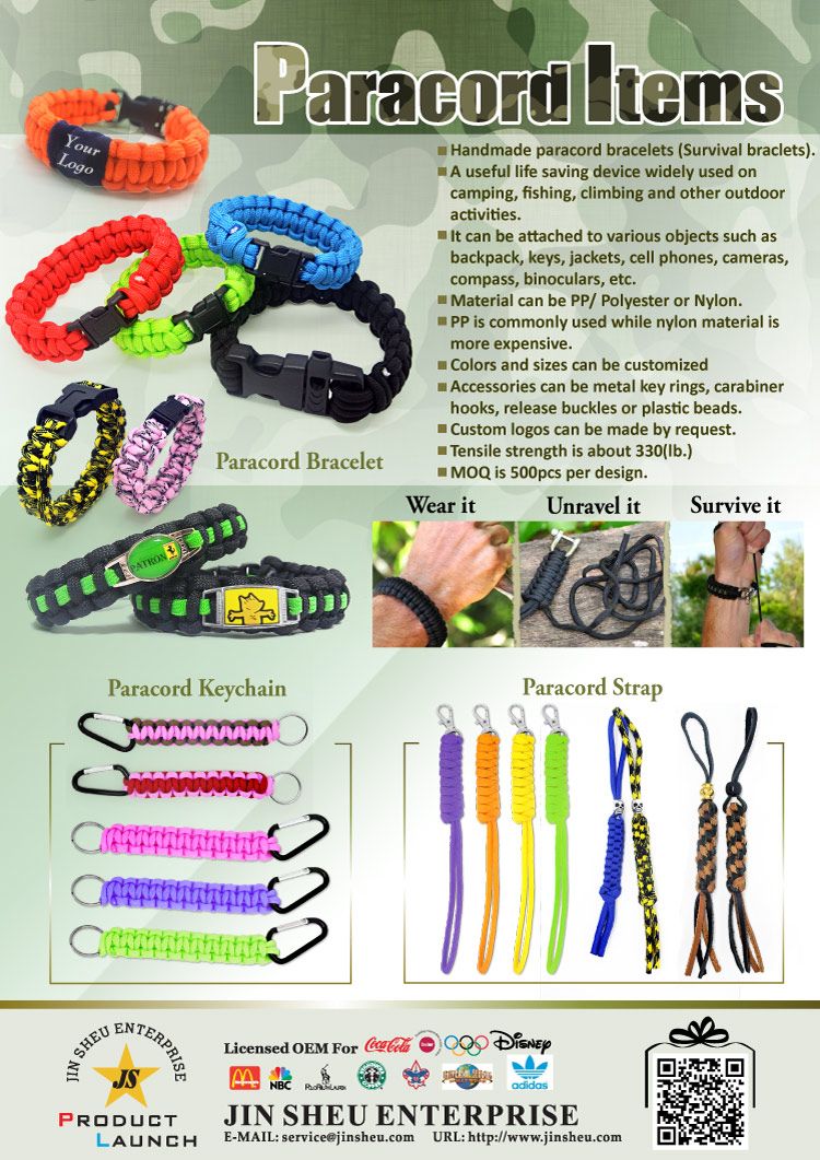 Custom Logo Paracord Bracelets Custom Paracord Bracelet Keychain