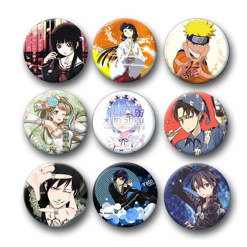 Anime Buttons | Promotional Products & Items Manufacturing and Supply