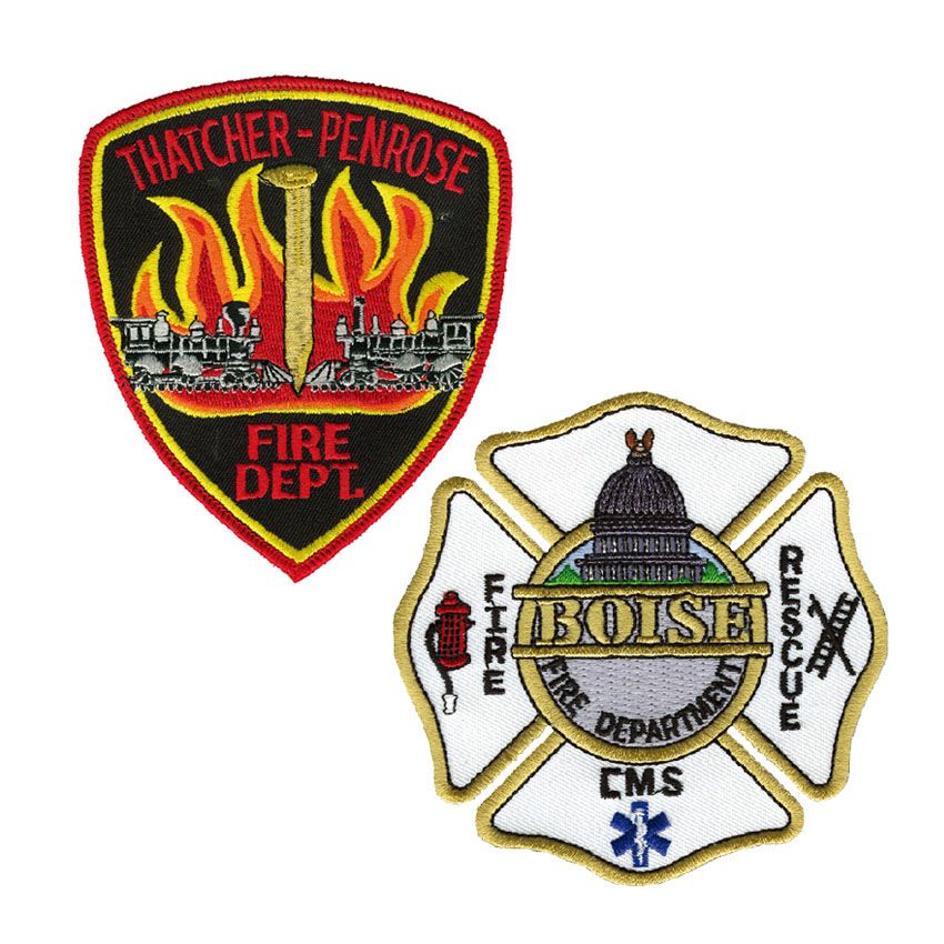 Embroidery Fire Rescue Patches - First Responder Patch | Woven ...