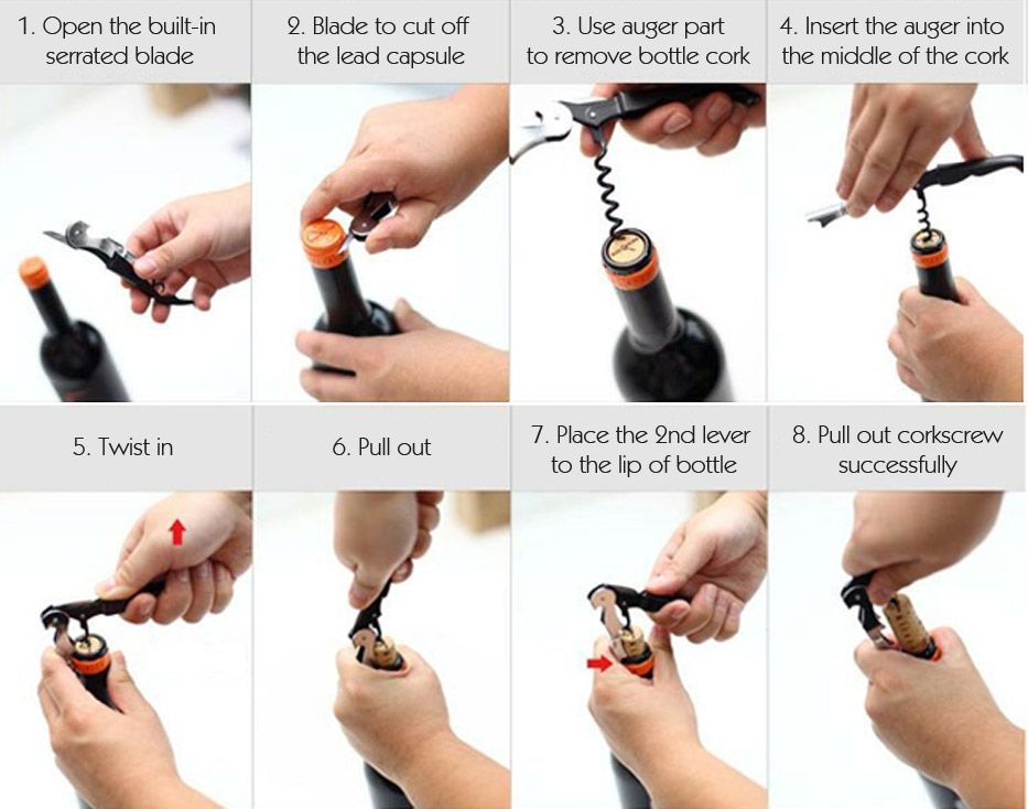 Open Design Wine Bottle Openers Perfect gift for wine lovers