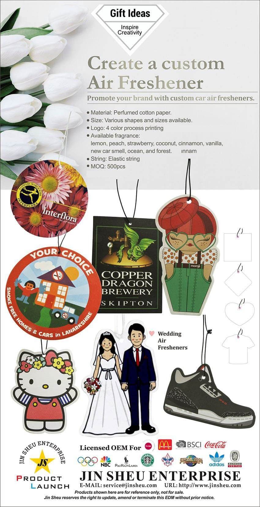 Custom Printed Car Air Fresheners Custom Air Fresheners Taiwan