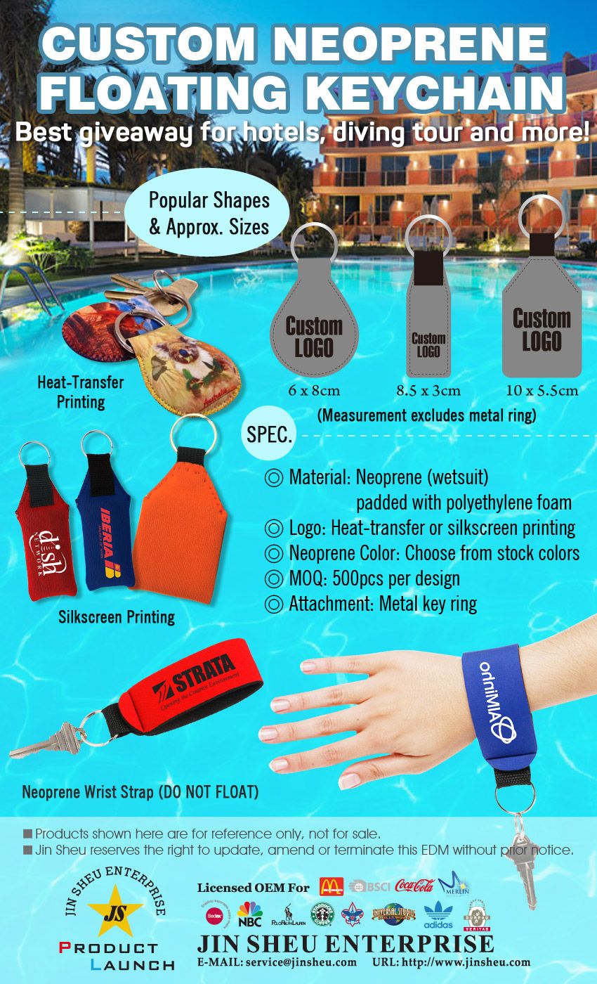 Neoprene Floating Keychain Keyring Key Float For Marine Boat Kayak Sailing Swimming Water Sports Rose Red