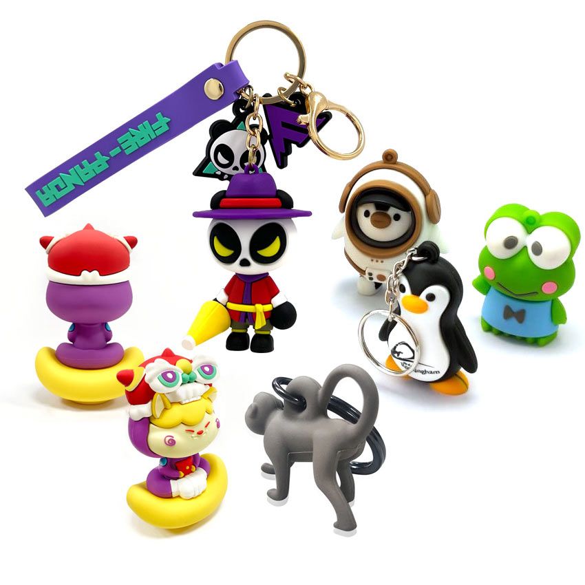 3D PVC Figure Keychains & Rubber MiniaturesPVC Action Figures