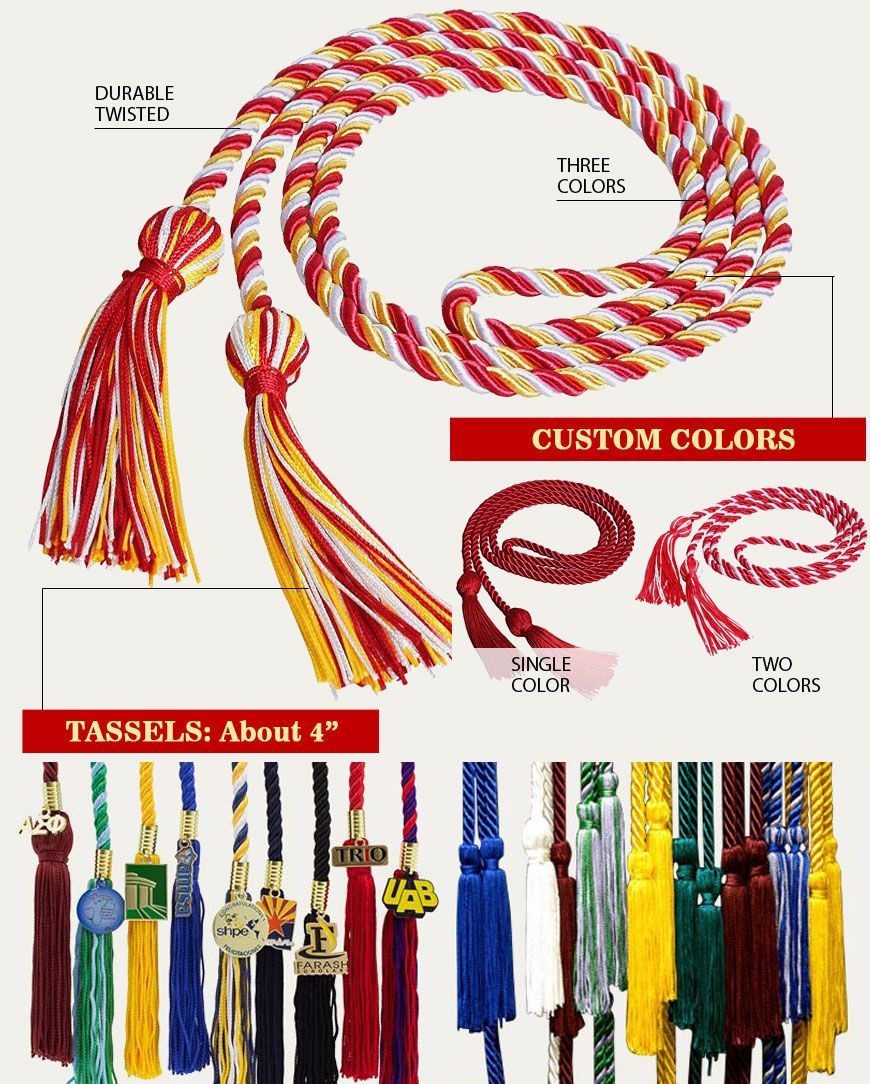 Custom Graduation Tassel Honor Cords | Promotional Products & Items ...