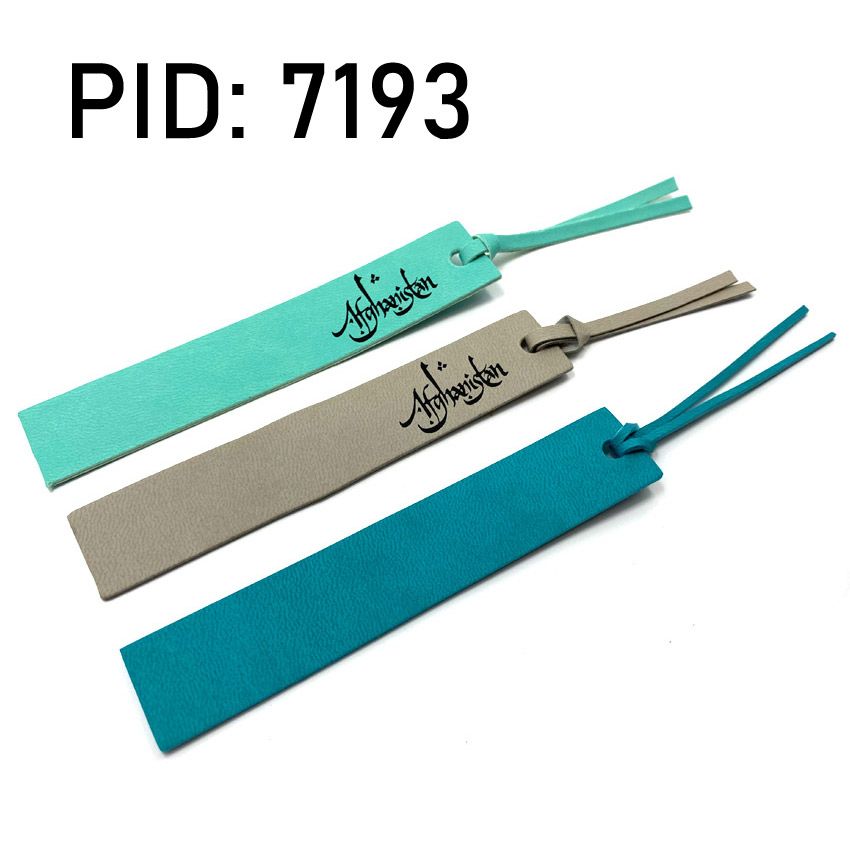 Custom Leather Bookmarks with Tassels custom debossed logo tassel