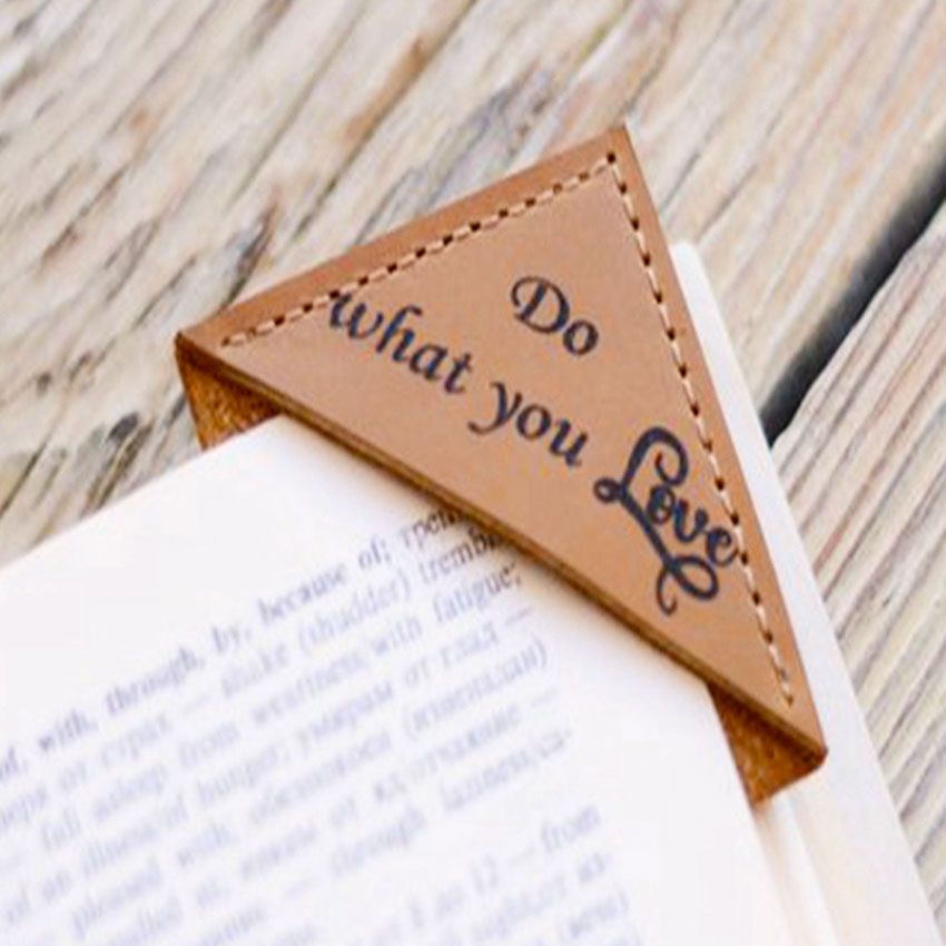 Custom Leather Corner Bookmarks Leather bookmark corner marker