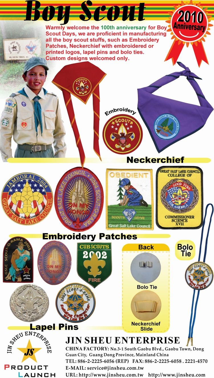 Custom Boy Scout Accessories Business Promotional Products and Logo