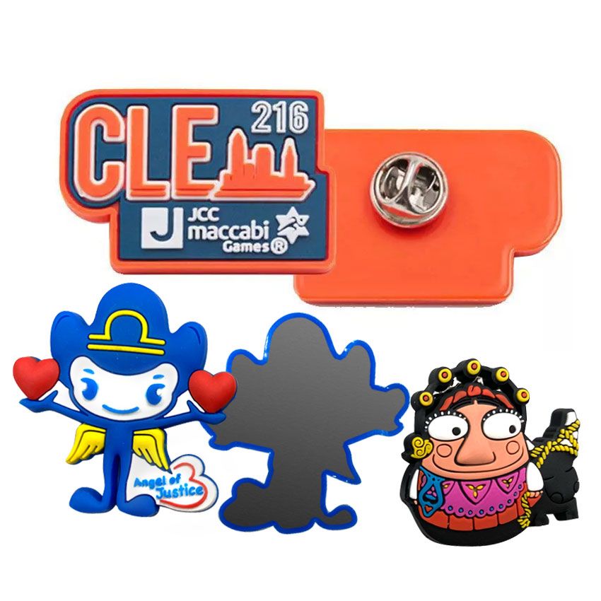 Soft Rubber PVC Lapel PinsCustom Rubber Pins for Promotional Giveaways