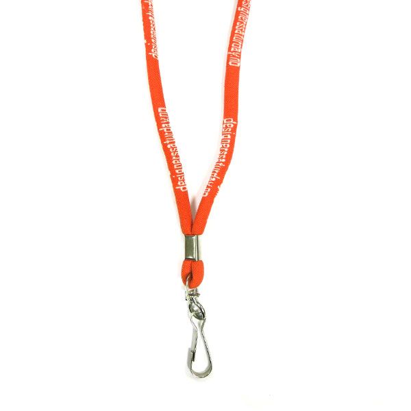 Cord Woven Lanyard cord lanyard with breakaway Keychain & Enamel