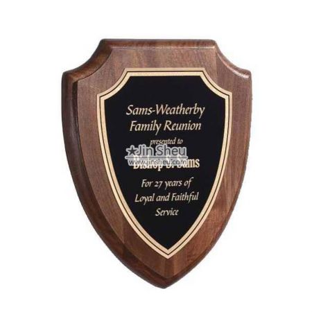 plaques wood shield custom wooden award sheu jin promotional supply items