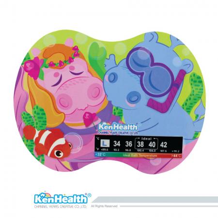洗澡溫度顯示貼紙 (童話系列) - 提供寶寶安全洗澡溫度的好幫手。