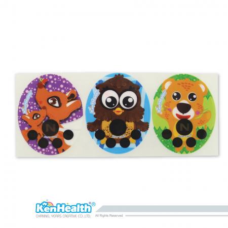Forehead Thermometer Strip Fahrenheit (Deer / Owl / Leopard)