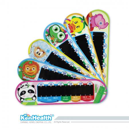 Forehead Thermometer Strip Colorful - The forehead temperature strip for forehead temperature measurement.