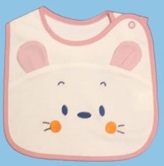 Cotton Bib-Bear - The bottom layer of water-proof and breathable cloth is comfortable to wear. No leak and stain with clothes, also diffuse heat