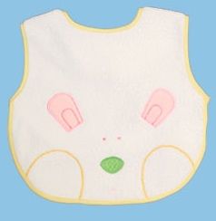 Microfiber Bib-Rabbit - The bottom layer of water-proof and breathable cloth is comfortable to wear. No leak and stain with clothes, also diffuse heat