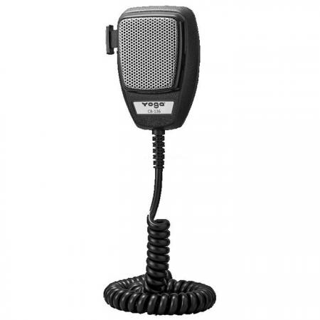 Dynamic CB Microphone with Molded Strain Relief, for Radio and PA Usage - CB Microphone for Radio & PA System.