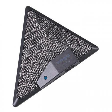 USB Boundary Microphone for Con-Calls, Rugged Zinc Housing - Tabletop USB Boundary Microphone.