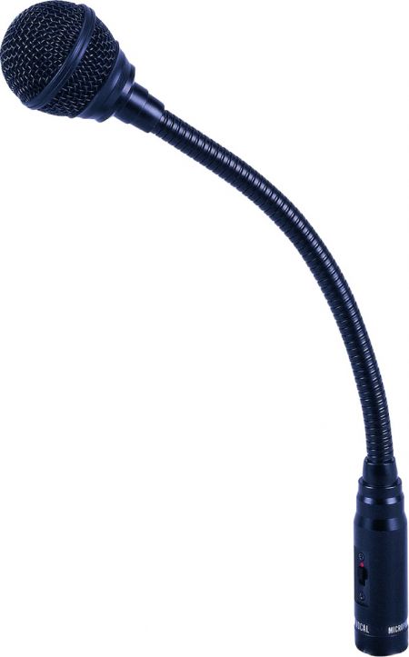 Micrófono de cuello de ganso dinámico con patrón cardioide - Micrófono de cuello de ganso dinámico.