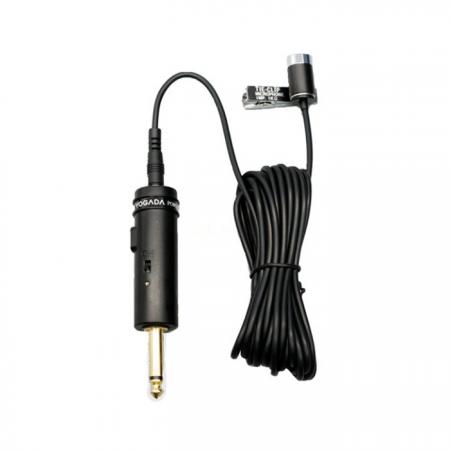 Micrófono de clip de corbata con fuente de alimentación USB recargable