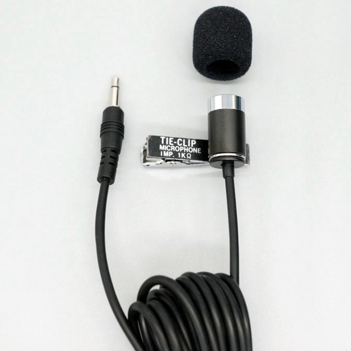 TieClip Microphone with Rechargeable USB Power Supply OEM / ODM