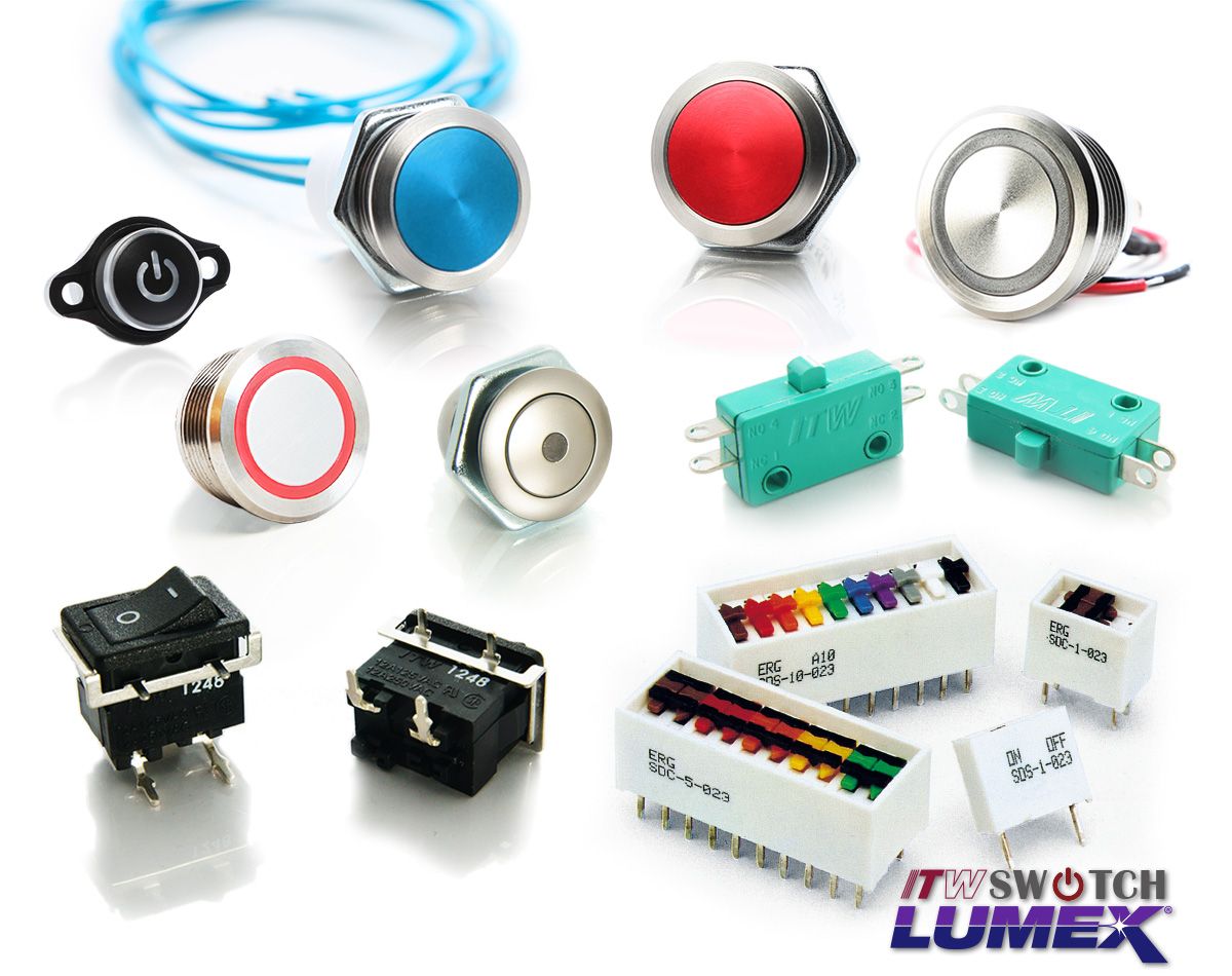 O ITW Lumex Switch oferece interruptores de botão com um conjunto diversificado de recursos para atender a várias necessidades do cliente.