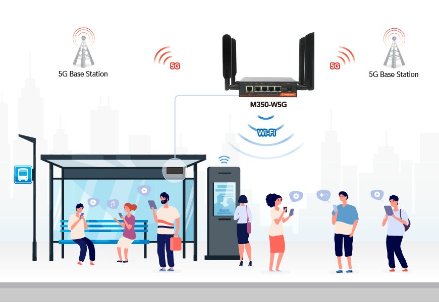 Industrial 5G Dual-SIM Cellular Router Offers Optimal Hotspot Connectivity.